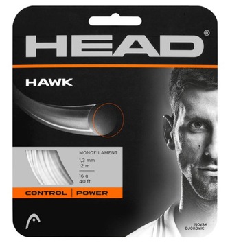 Теннисный трос Head Hawk 12M 1.20 белый