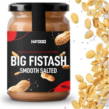 Арахісове масло з гімалайською сіллю BIG FISTASH SMOOTH SALTED 900g HiFOOD