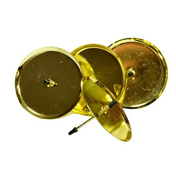 Злоті 4pcs 7cm свічки циліндричні підставки
