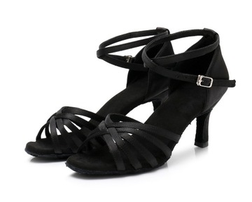 Бальные танцевальные туфли 7 см черный