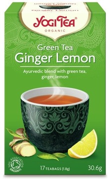 Зелений чай, імбир, лимон 17x1, 8 г Yogi Tea