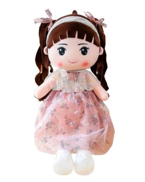Велика тряпічная лялька, рожева лялька, 50 см