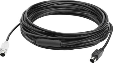 Logitech GROUP 10m Extender Cable кабель PS / 2 6-p Mini-DIN черный
