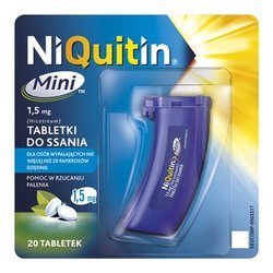 NIQUITIN MINI 1,5 МГ 20 ТАБЛЕТОК ДЛЯ ВСАСЫВАНИЯ