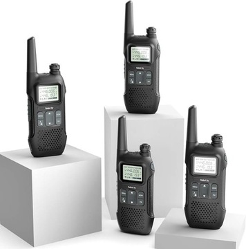 Radioddity PR-T1 PMR446 набор 4шт. Рации с ЖК-дисплеем, ENG