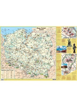 Польская карта Demart 48 см x 68 см