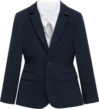 Манго элегантный пиджак slim-fit темно-синий 146