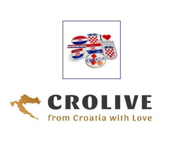 Наклейки Croatia, я люблю Croatia 6 шт.