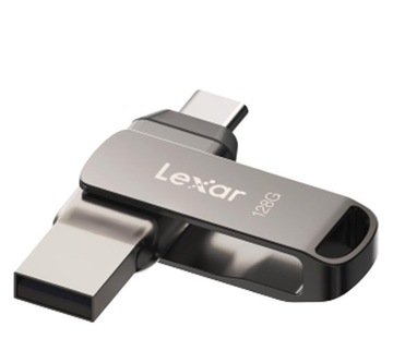 Флешка Lexar JumpDrive D400 128 ГБ USB 3.1 Type C сірий