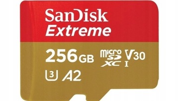 Карта Micro SD SANDISK EXTREME 256GB 190/130 V30