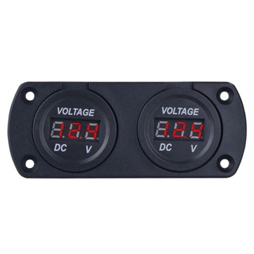 Автомобільний вольтметр LED Dual Digital Display Voltage