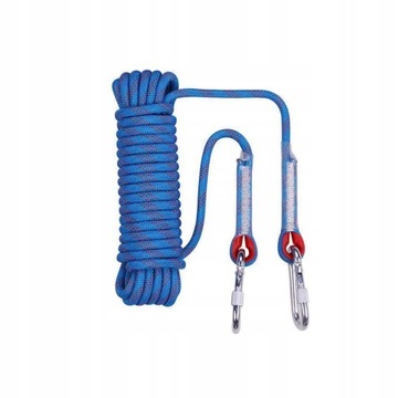 Альпіністська мотузка, синій, 20 метрів