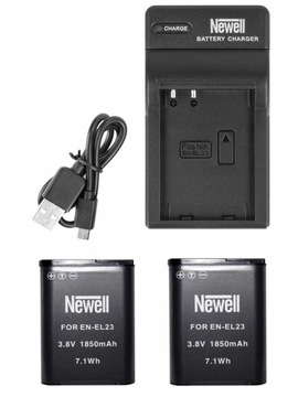 Newell зарядний пристрій + 2 батареї для NIKON COOLPIX P900