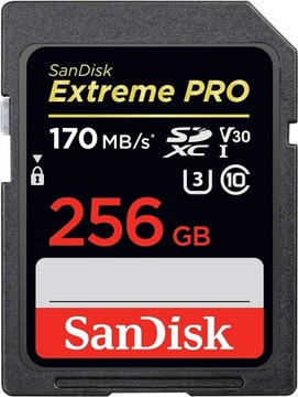 Карта пам'яті SANDISK EXTREME PRO 256GB SDXC 170MB / s V30
