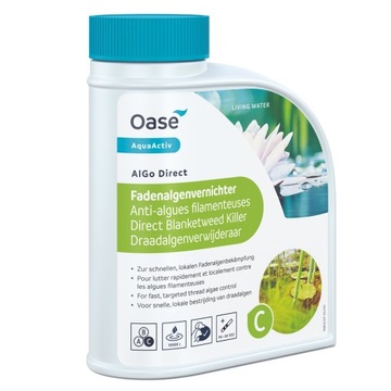 Oase AquaActiv Algo Direct 500ml удаляет нитевидные водоросли