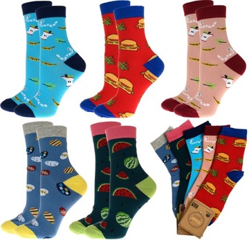 5X бавовна барвисті жіночі шкарпетки мікс
