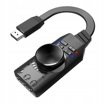 USB мини звуковая карта-внешний виртуальный