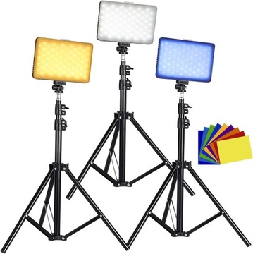 Dimmable видео освещение USB LED штатив цветной фильтр