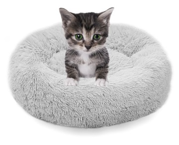 Кровать для собаки кошки пушистая подушка манеж 70