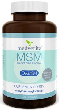 Сірка MEDVERITA MSM органічна OptiMSM 500mg 120k