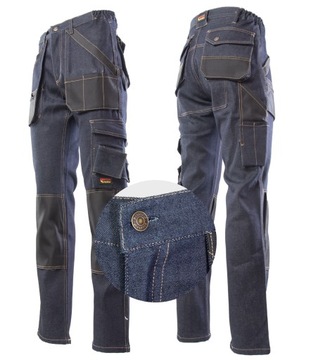 Защитные рабочие брюки монтерские джинсы стрейч