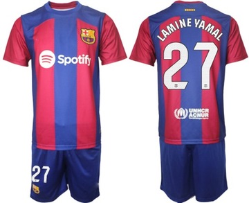 Комплект футболок Barcelona home № 27 LAMINE YAMAL
