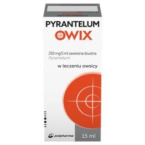 Пирантелум Овикс 250 мг/5 мл пероральная суспензия острицы паразиты 15 мл