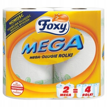 Кухонные бумажные полотенца Mega Foxy 2 штуки