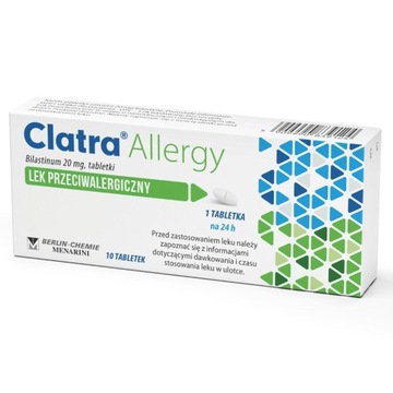Clatra Allergy 20mg 10 таблеток для аллергии, сильные