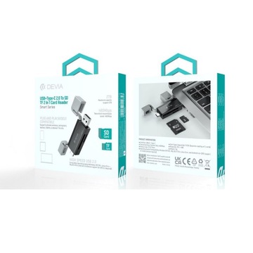 DEVIA КАРД-РИДЕР 2В1 EL239 USB / USB-C 2.0 ЧЕРНЫЙ