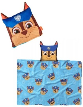 Подушка 2в1 Paw Patrol Chase 120x150 одеяло