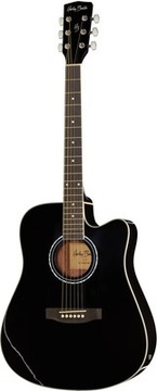 Электроакустическая гитара Harley Benton D-120CE BK