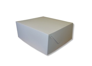 15x15x8cm складной закрывающийся картон белый для небольшой порции торта