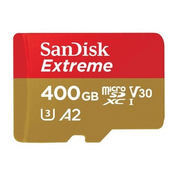 Карта пам'яті SanDisk Extreme microSDXC 400GB UHS3 160mbs V30 A2 адаптер