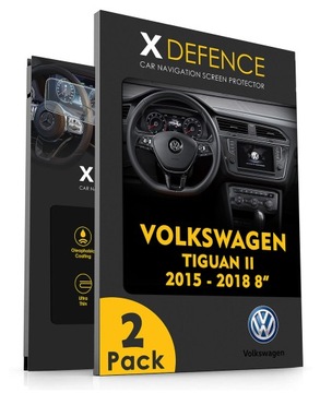 2в1 навігаційне захисне скло для VOLKSWAGEN Tiguan II 2015-2018 8 просте