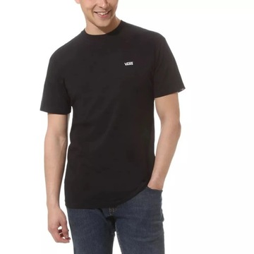 Мужская хлопковая черная футболка VANS LEFT CHEST LOGO VN0A3CZEY28 L