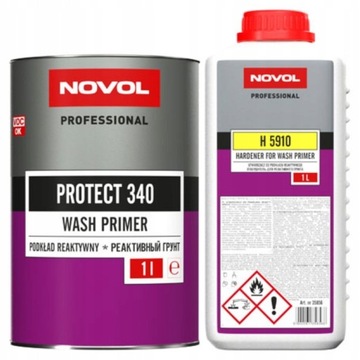 Реактивная грунтовка Novol Protect 340 1л + отвердитель 1л