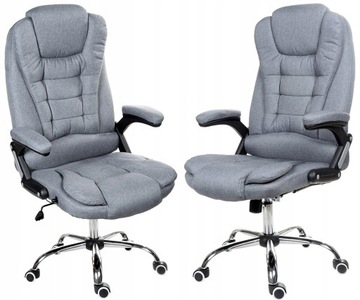 Нове сіре тканинне офісне крісло FBJ011