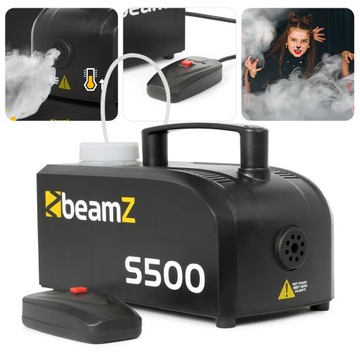 Генератор дыма 500W с жидкостью + пульт дистанционного управления Beamz