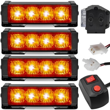 СВЕТОДИОДНЫЕ ПЕТУХИ СВЕТОДИОДНЫЕ СТРОБОСКОПЫ СИГНАЛЬНЫЕ ЛАМПЫ HOALTE 12V 24V STROBE KPL