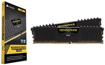 Оперативная память Corsair VENGEANCE BLACK DDR4 16 ГБ 3200 МГц CL16 2x8 ГБ