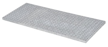 Решетка WEMA 1200x500 / оцинкованная / плоская планка 30x2 мм / металлическая площадка