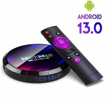 Медіаплеєр ТВ приставка 4K Android 13