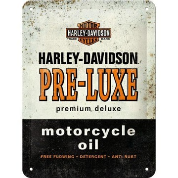 Табличка вывеска HARLEY-DAVIDSON PRE-LUXE металлический подарок 15x20