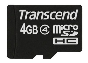 ПАМЯТЬ MICRO SDHC 4GB / CLASS4 TS4GUSDC4 TRANSCEND