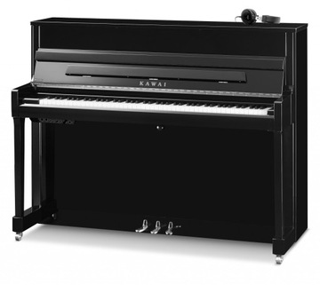 пианино Kawai K 200 черный глянец + хром + система ATX4