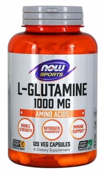 NOW Foods L-глутамин 1000 мг глутамин 120 капс