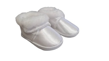 Обувь для крещения для девочек Белая Omnia 12 см