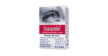 Старазолин, глазные капли, 0,5 мг / мл 10 мл(2x5 мл),