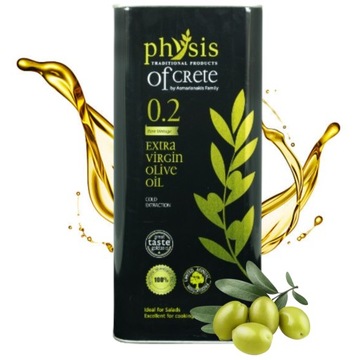 Грецька оливкова олія extra VIRGIN PHYSIS of CRETE свіжа 1L 1000ml 0.2